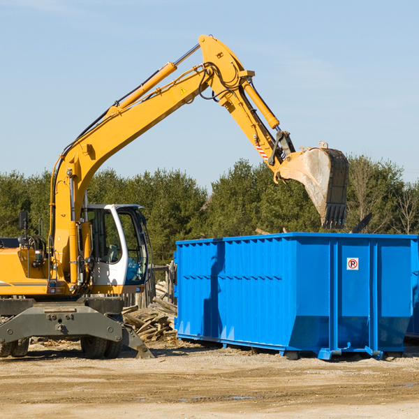 can a residential dumpster rental be shared between multiple households in McGuffey